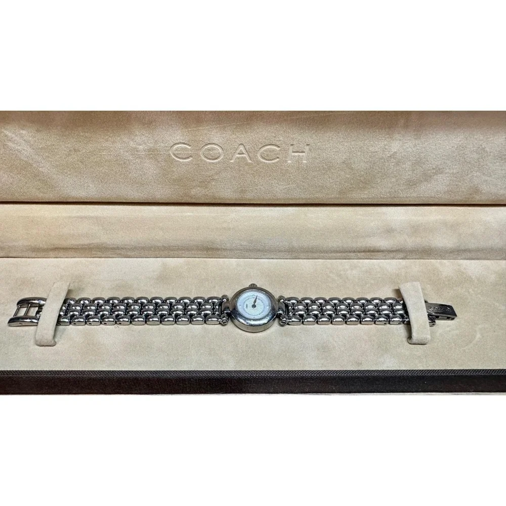 Vintage Coach W324 Swiss Quartz Women's Watch Box Papers Not Working